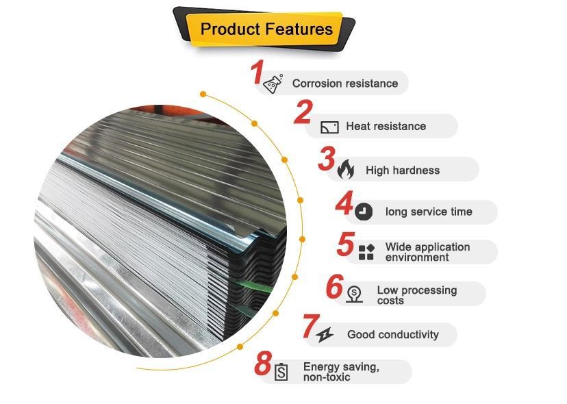  Building Roofing Material GL Corrugated Sheet FEATURE